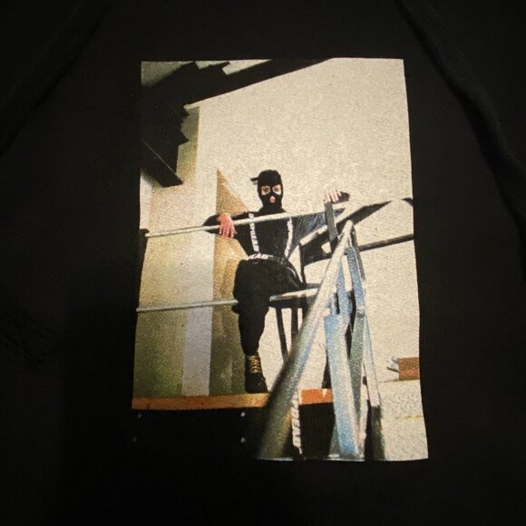 Drop Dead Hoodie Black Sweatshirt Womens Size 12 Y2K Love From Hell XL XXL read - Picture 2 of 6